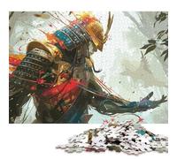 Puzzle carré de 1000 pièces sur Le thème de l'art des samouraïs Japonais, pour Adultes. Jeu éducatif en Papier, 38 x 26 cm. Jeu Familial.