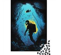 Puzzle carré de 500 pièces « À la Recherche de trésors » pour Adultes, Puzzle en Bois, décoration Murale, Cadeaux de Noël, 500 pièces (52 x 38 cm)