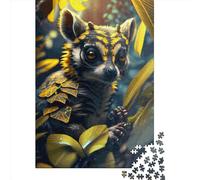 Puzzle carré de 500 pièces Alien Lemur pour Adultes, Puzzle en Bois, Jouet éducatif, 500 pièces (52 x 38 cm)