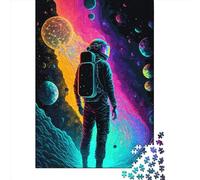 Puzzle carré de 500 pièces « Be Like Cosmos » pour Adultes et Puzzles en Bois pour Une activité familiale (500 pièces, 52 x 38 cm)