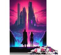 Puzzle carré de 500 pièces « Gouvernons l'avenir Ensemble » pour Adultes et Puzzles en Bois pour Cadeaux de Noël 500 pièces (52 x 38 cm)