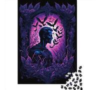 Puzzle carré de 500 pièces Parmi Les Chauves-Souris pour Adultes Puzzles en Bois Jeu Stimulant Puzzles 500 pièces (52 x 38 cm) Cadeaux de Noël