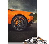 Puzzle carré de 500 pièces représentant Une Voiture en Gros Plan pour Adultes, Puzzle en Bois pour Cadeaux de Noël (500 pièces, 52 x 38 cm)