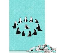 Puzzle carré de 500 pièces sur Le thème de la Guerre des Baleines pour Adultes, Puzzles en Bois, activité familiale, 500 pièces (52 x 38 cm)