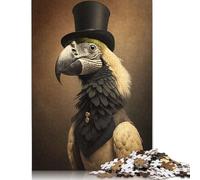 Puzzle carré de 500 pièces sur Le thème des Animaux, en Bois, pour Adultes et Enfants. Idée Cadeau de Noël. 500 pièces (52 x 38 cm).