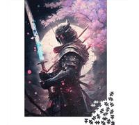 Puzzle carré de 500 pièces sur Le thème des samouraïs Japonais pour Adultes, Puzzle en Bois éducatif, Jeu Familial, 500 pièces (52 x 38 cm)