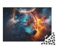 Puzzle carré de Loup de 1000 pièces pour Adultes et Enfants, Puzzle en Bois, décoration de la Maison, 1000 pièces (75x50cm)