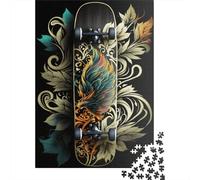 Puzzle carré de Snowboard de 1000 pièces pour Adultes et Puzzles en Bois pour Cadeaux de Noël 1000 pièces (75x50cm)