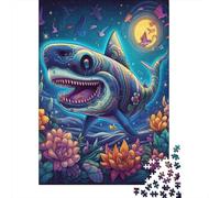 Puzzle carré Deep Jaws1 de 500 pièces pour Adultes, Jeu éducatif en Bois pour Enfants, 500 pièces (52 x 38 cm)