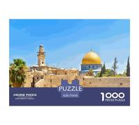 Puzzle carré du Mur des Lamentations de Jérusalem, 1 000 pièces, pour Adultes, Jeu éducatif en Bois pour Enfants (75 x 50 cm)