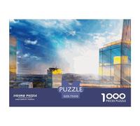 Puzzle carré en Bois de 1 000 pièces « Réflexions dans Le Verre » pour Adultes, Jeu de réflexion Pratique (1 000 pièces, 75 x 50 cm)