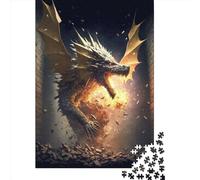 Puzzle carré Fury Dragon II de 1000 pièces pour Adultes et Jeux éducatifs en Bois, Jouet défi, 1000 pièces (75 x 50 cm)