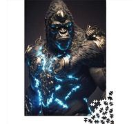 Puzzle carré Future Gorilla4 de 1000 pièces pour Adultes, Puzzle en Bois, Cadeau de Noël idéal pour Adultes, 1000 pièces (75 x 50 cm)