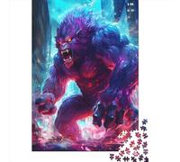 Puzzle carré géant Gorille 500 pièces pour Adultes et Puzzles en Bois, Jouets éducatifs, Jeux familiaux, 500 pièces (52 x 38 cm)