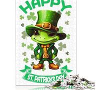 Puzzle carré Gecko Saint-Patrick 1000 pièces pour Adultes et Puzzles en Bois, Jeu éducatif 1000 pièces (75 x 50 cm)