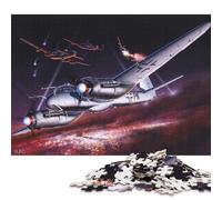 Puzzle carré Heinkel He219 Nuit de 1000 pièces pour Adultes, Jeu éducatif en Papier pour Enfants, 38 x 26 cm / 1000 pièces