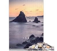 Puzzle carré Ise Meoto IWA Japon 1000 pièces pour Adultes et Puzzles en Bois, Jeu éducatif 1000 pièces (75 x 50 cm)
