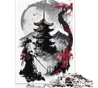 Puzzle carré japonais de 1000 pièces pour adultes, puzzle en bois pour le divertissement familial, 1000 pièces (75x50 cm)