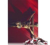 Puzzle carré Jésus chrétien 1000 pièces pour Adultes, Puzzle en Bois, Jeu Pratique 1000 pièces (75 x 50 cm)