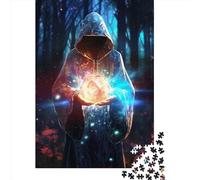 Puzzle carré Mysterious Guardian 2 de 500 pièces pour Adultes, Puzzle en Bois éducatif, Jeu Familial, 500 pièces (52 x 38 cm)