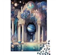 Puzzle carré Mystic Temple 500 pièces pour Adultes et Puzzles en Bois, Jouets éducatifs et Jeux familiaux, 500 pièces (52 x 38 cm)