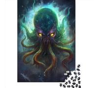 Puzzle carré Mystique Kraken de 1000 pièces pour Adultes, Puzzle en Bois, Jeu éducatif Familial, 1000 pièces (75 x 50 cm)