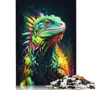 Puzzle carré néon coloré 1000 pièces pour Adultes, Puzzles en Bois, Jouets de Divertissement Familial, 1000 pièces (75 x 50 cm)