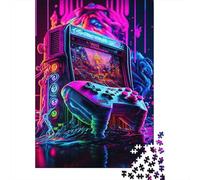 Puzzle carré Neon1 Gaming de 1000 pièces pour Adultes, Puzzle en Bois, Jeu éducatif pour Enfants, 1000 pièces (75 x 50 cm)