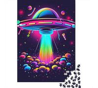 Puzzle carré OVNI de 500 pièces pour Adultes et Puzzles en Bois pour Une activité familiale 500 pièces (52x38cm)