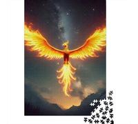 Puzzle carré Paon de 500 pièces pour Adultes, Puzzle en Bois, Cadeau de Noël idéal pour Adultes, 500 pièces (52 x 38 cm)