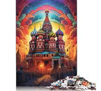 Puzzle carré Rouge Russe 18 pièces, Jeu de Bricolage, Puzzle rectangulaire en Papier pour Cadeau d'anniversaire pour garçon ou Fille, 1000 pièces (38 x 26 cm)