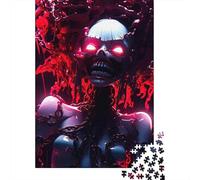 Puzzle carré Rouge Sang de 500 pièces pour Adultes, Puzzle en Bois éducatif pour Enfants (500 pièces, 52 x 38 cm)