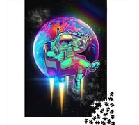 Puzzle carré Space is Wild de 500 pièces pour Adultes, Puzzle en Bois éducatif, Jeu Familial, 500 pièces (52 x 38 cm)
