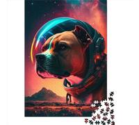 Puzzle carré Space Pitbull 2 de 500 pièces pour Adultes, Puzzle en Bois éducatif, Jeu Familial, 500 pièces (52 x 38 cm)