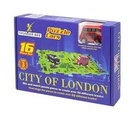 Puzzle Cars Bus londonien, ensemble motorisé de panneaux routiers, accessoires 3+