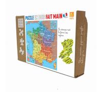Puzzle carte de france des régions marron TU