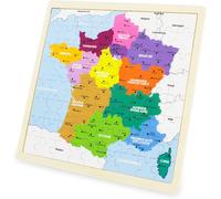 Puzzle carte de france les régions blanc TU