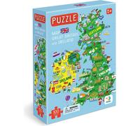 Puzzle Carte de la Grande-Bretagne et de l'Irlande du Nord 100 pièces