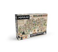 Puzzle - Carte de la Slovaquie, 160 pièces