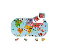 Puzzle carte des explorateurs du bain multicolore TU