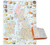 Puzzle carte du fromage de la Grande-Bretagne et de l'Irlande 1000 pièces
