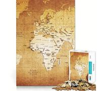 Puzzle Carte du Monde Ancien pour Adultes, 1000 pièces, stimule la mémoire, Loisirs et Divertissement, Bords précis, Joli Cadeau (38x52cm)