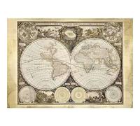 Puzzle carte du monde historique SCHMIDT Spiele 2000 pièces qualité Premium 6 étoiles Beige et blanc format paysage