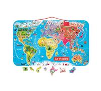 Puzzle carte du monde magnétique