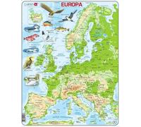 Puzzle Carte topographique de l'Europe 87 pièces