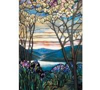 Puzzle carton 1000 pièces TIFFANY MAGNOLIAS ET IRIS PIATNIK Multicolore Multicolore G