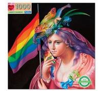 Puzzle carton adulte 1000 pieces LIBERTY RAINBOW EEBOO Carton Multicolore Multicolore G