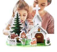 Puzzle Cartoon 3D | Maquette À Construire pour Garçons Et Filles | Projet Créatif Parent-Enfant pour Apprentissage Préscolaire - Loisirs à Domicile et Déplacements
