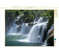 Puzzle · Cascade à Plusieurs Niveaux dans Le Parc National de Krka | La nature croate sous son plus beau jour · 1000 pièces · Format assemblé 64 × 48 cm · CALVENDO Puzzle
