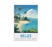 Puzzle Casse-tête 2000 pièces au Belize, côte est de l’Amérique Centrale, Puzzles en Papier adaptés aux Adultes, Enfants, familles, Jeux de réflexion 70x100cm
